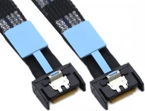 Jimier PCI-E 5.0 Mini Cool Edge IO MCIO PCI-E 4i 38Pin Male to MCIO 4i SFF-TA-1016 Extender Cable 50cm