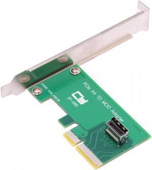 Jimier PCI-Express 5.0 4.0 4X to MCIO Mini Cool Edge IO Female Host Adapter for PCIe Nvme U.2 SSD