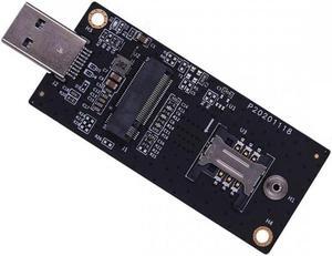 Cablecc NGFF M.2 Key-B WWAN to USB 3.0 Adapter Riser Card w SIM Slot For 3G/4G/5G LTE Wireless Module Modem Card