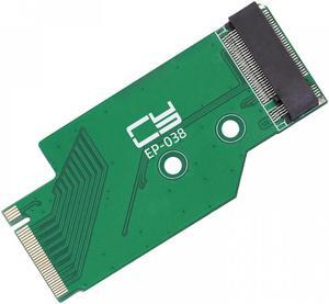 Jimier NGFF NVME M-Key 22x42mm to 22x80mm Male to Female Extension SSD Adapter Compatible with Legion Go Game Boy
