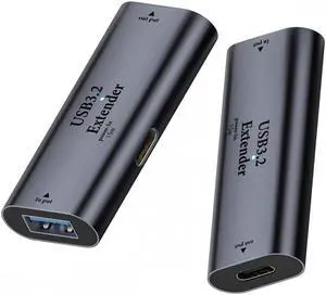 Jimier USB 3.0 Active Repeater Adapter Type-A Female Host to Type-C Female Device Extender with Chipset for Camera Printer Computer