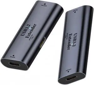 Jimier USB 3.0 Active Repeater Adapter Type-C Female to Type-C Female Extender with Chipset for Camera Printer Computer
