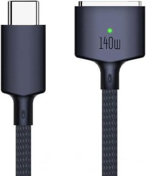 Chenyang Type C USB-C Input to Magnetic 3 Output Power 96W 100W 140W 65W PD Charge Cable for M2 M3 Air Pro Blue