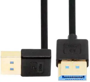 CY Ultrafine Down Angled DisplayPort 1.4 DP to DP Cable 8K 60hz Cable Ultra-HD UHD 4K 144hz 90 Degree for Desktop Laptop Monitor 100cm
