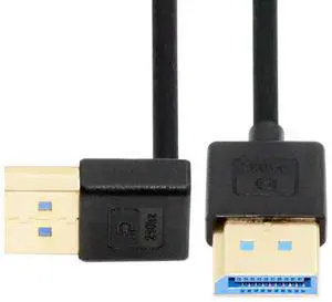 CY Ultrafine Up Angled DisplayPort 1.4 DP to DP Cable 8K 60hz Cable Ultra-HD UHD 4K 144hz 90 Degree for Desktop Laptop Monitor 100cm