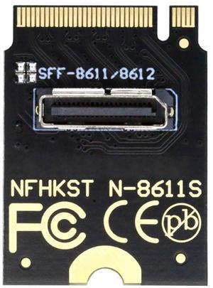CY 2230 PCI-E4.0 M.2 M-key to Oculink SFF-8612 SFF-8611 Vertical Host Adapter for NVME U.2 SSD eGPU