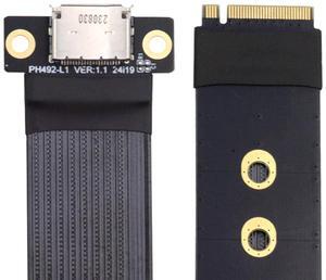 CY 2280 NGFF PCI-E4.0 M.2 M-key to Oculink SFF-8612 SFF-8611 Host Cable 15cm for NVME U.2 SSD eGPU