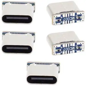 CY 5pcs/lot DIY Solder Type-C Female Socket Connector Replace for Micro-USB 5Pin Female SMT Type DC 5V Power