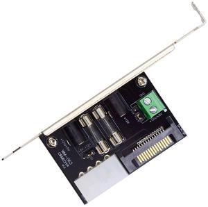 CY DC 12V 5V Output Power System Intelligent Control Management System Power Card with PCI-E Bracket for Monitor Router