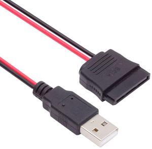 CY DC 5V Single USB to SATA 15Pin Power Cable for 2.5 inch SATA HDD SSD Disk Driver 5V 2A Max