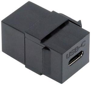 CY USB2.0 USB-C Female to Type-C Female Extension Keystone Jack Coupler Adapter for Wall Plate Panel USB Cable