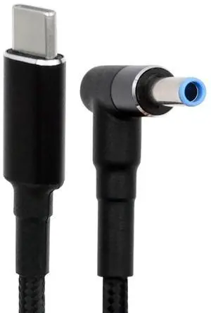 CY 100W Type C USB-C Input to 20V DC 4.5*3.0mm Output Power 20V 5A 65W PD Charge Cable compatible with HP-Laptop