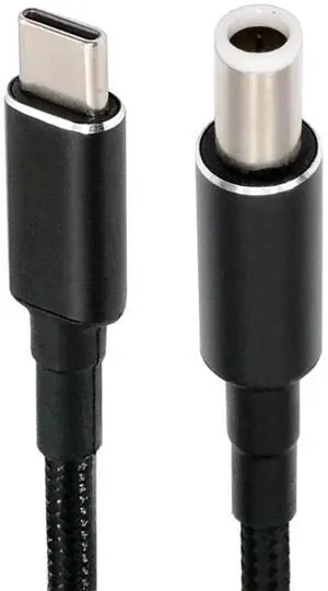 CY 100W Type C USB-C Input to 20V DC 7.4*5.0mm Output Power 20V 5A 65W PD Charge Cable compatible with DELL-Laptop