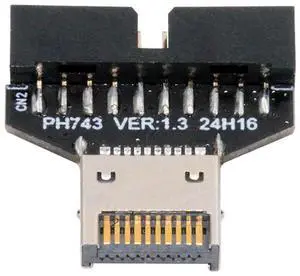CY Type-E IDC Socket USB 3.1 Front Panel Header to USB 3.0 20Pin Header Extension Adapter for Desktop Motherboard