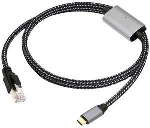 CY USB-C to Ethernet Cable USB Type-C to RJ45 Male Cord Directly Connected 1000Mbps Gigabit LAN Network Compatible with Thunderbolt3