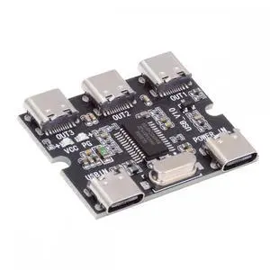 CY USB-C 2.0 1-to-3 Three Ports HUB PCBA PCs 3 Devices Type-C for Keyboard Mouse Scanner Printer