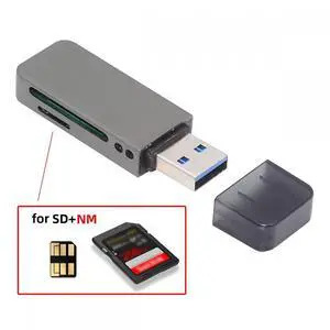 CY USB 3.0 to Nano Memory NM Card & SD Card Reader Writer for Camera & Laptop & Tablet & Mate Serial Phone