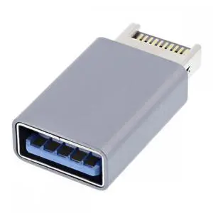 CY USB 3.1 Front Panel Header Male Type-E to Type-A USB3.0 Female Motherboard Extension Data Adapter