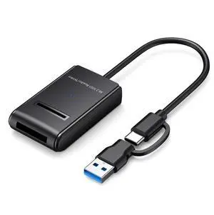CY USB 3.0 USB-C Type-C Type-A to NVME M-key M.2 NGFF SATA SSD Docking Horizontal External Cable Enclosure RTL9210B Chipset