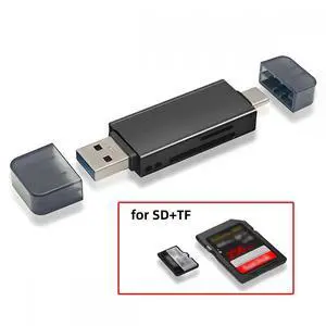 CY USB 3.0 & Type-C to TF T-Flash Card & SD Card Reader Writer for Camera & Laptop & Tablet & Mate Serial Phone
