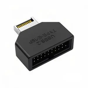 CY Cable Overmold Type-E IDC Socket USB 3.1 Front Panel Header to USB 3.0 20Pin Header Extension Adapter with CH334P