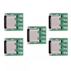 CY Cable 5pcs/set DIY OEM Type C Female Socket Connector to PCBA 4Pin USB2.0 Pinout DC 5V Power
