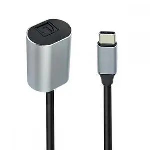 CY Type-C to SPDIF Toslink Optical Audio Jack Opt USB-C Male to Digital Optical Fiber Optic Sound Interface Female Adapter Wire for Laptop Desktop