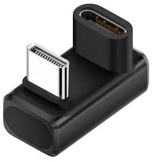 CY Cable USB5.0 80Gbps Male to Female Extension Adapter Opposite U Shape Back Angled with 240W 16K 8K 5K Compatible with USB4.0 Thunderbolt3/4/5