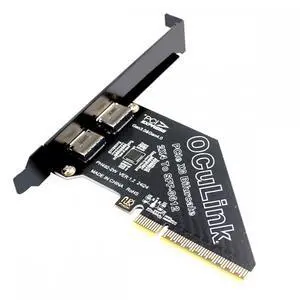 CY PCI-Express 4.0 PCIE 8x Detachable to Dual Oculink SFF-8612 SFF-8611 VROC Raid0 Adapter for U.2 SSD eGPU External Graphics Card Dock