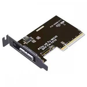CY External MCIO 8i Mini Cool Edge IO SFF-TA-1016 to PCIE5.0 PCI-Express 8x VROC Adapter for Mainboard SSD Graphics Card