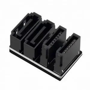 CY Dual SATA 7Pin Female to 7Pin Male 360 Degree Angled Adapter Low Profile for Desktops SSD HDD Mainboard Motherboard CY Dual SATA 7Pin Female to 7Pin Male 360 Degree Angled Adapter Low Profile for Desktops SSD HDD Mainboard Motherboard