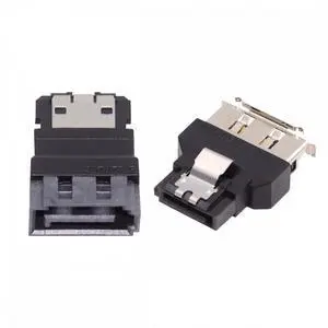 CY 2pcs/lot SATA 7Pin Male to ESATA Female & External ESATA to SATA Adapter Extender for SSD Disk CY 2pcs/lot SATA 7Pin Male to ESATA Female & External ESATA to SATA Adapter Extender for SSD Disk