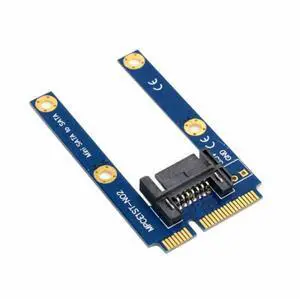 CY 50mm Mini PCI-E mSATA SSD to Flat SATA 7pin Hard Disk Drive PCBA Extension Adapter CY 50mm Mini PCI-E mSATA SSD to Flat SATA 7pin Hard Disk Drive PCBA Extension Adapter