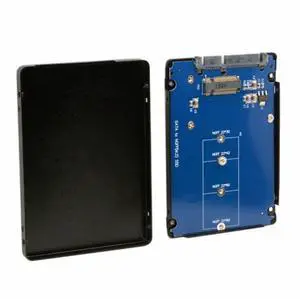 CY B+M Key Socket 2 M.2 NGFF (SATA) SSD to 2.5 SATA Adapter Card Adapter with Black Metal Case CY B+M Key Socket 2 M.2 NGFF (SATA) SSD to 2.5 SATA Adapter Card Adapter with Black Metal Case
