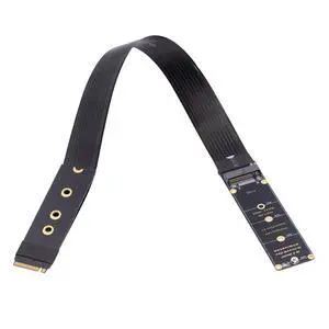 CY NGFF M-Key NVME Male to Female Extension PCI Express Cable 30cm PCI-E 4.0 for Mainboard SSD 2230/2242/2260/2280 CY NGFF M-Key NVME Male to Female Extension PCI Express Cable 30cm PCI-E 4.0 for Mainboard SSD 2230/2242/2260/2280
