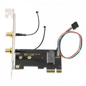 CY Wireless NGFF A/E-Key WiFi Card to PCI-E Express 1x Adapter for WLAN Wifi6 Wifi7 Bluetooth CY Wireless NGFF A/E-Key WiFi Card to PCI-E Express 1x Adapter for WLAN Wifi6 Wifi7 Bluetooth