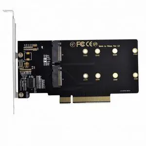 CY Dual 2X NVME M.2 AHCI to PCIE Express 3.0 Gen3 X8 X16 Raid Card VROC Raid0 Hyper Adapter CY Dual 2X NVME M.2 AHCI to PCIE Express 3.0 Gen3 X8 X16 Raid Card VROC Raid0 Hyper Adapter