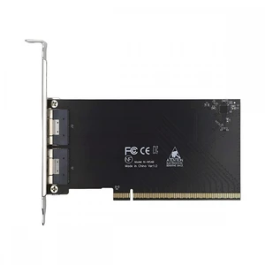 CY External Slimline Dual SFF-8654 8X 74Pin to PCIE 16X Express 3.0 PCIE4.0 Raid Card VROC Raid0 Hyper Adapter CY External Slimline Dual SFF-8654 8X 74Pin to PCIE 16X Express 3.0 PCIE4.0 Raid Card VROC Raid0 Hyper Adapter