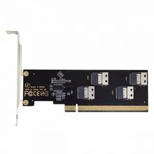 CY Four Slimline SFF-8654 4X 4 NVME to PCIE Express 3.0 4.0 Raid Card VROC Raid0 Hyper Adapter CY Four Slimline SFF-8654 4X 4 NVME to PCIE Express 3.0 4.0 Raid Card VROC Raid0 Hyper Adapter