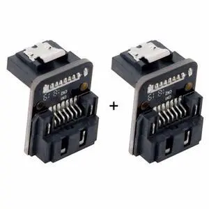 CY SATA 7Pin Female to 7pin Male Up 90 Degree Angled Adapter Mainboard Motherboard for Desktops SSD HDD CY SATA 7Pin Female to 7pin Male Up 90 Degree Angled Adapter Mainboard Motherboard for Desktops SSD HDD
