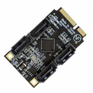 CY Mini PCI-E PCI Express to SATA 3.0 Four Ports Adapter Converter 6Gbps Hard Drive Extension Card for SSD CY Mini PCI-E PCI Express to SATA 3.0 Four Ports Adapter Converter 6Gbps Hard Drive Extension Card for SSD