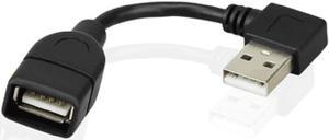 CY 480Mbps USB 2.0 Right Angled 90d A type male to Female extension cable 10cm U2-002-RI-0.1M