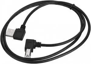 CY Left Angled USB 2.0 A Male to B Male Angled 90 Degree Printer Cable 50cm U2-032-LE