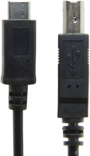 CY USB-C USB 3.1 Type C Male Connector to USB 2.0 B Type Male Data Cable for Cell Phone & Macbook & Laptop UC-005-1.0M