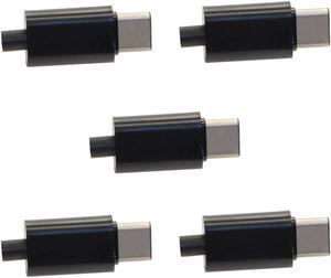 CY 5set DIY 24pin USB 3.1 Type C USB-C Male Plug Connector SMT type with Black Housing Cover UC-350-BK-5pcs