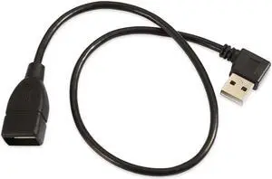 CY 480M USB 2.0 Right Angled 90 degree A type male - Female extension cable 40cm U2-002-RI-0.4M