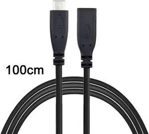 CY USB-C USB 3.1 Type C Male to Female Extension Data Cable for Laptop & Macbook Tablet Mobile Phone 1m UC-218-BK-1.0M