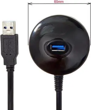 CY USB 3.0 Type-A Male to Female Extension Dock station Docking Cable 0.8m U3-020-0.8M