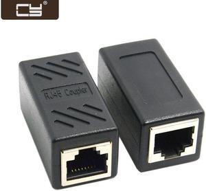 CY CAT6 RJ45 Female to Female Lan Connector Ethernet Network Cable Extension Adapter With Shield CA-028