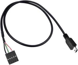 CY Mini USB 5Pin to Motherboard 2.54 5Pin USB Header Cable 0.5M
